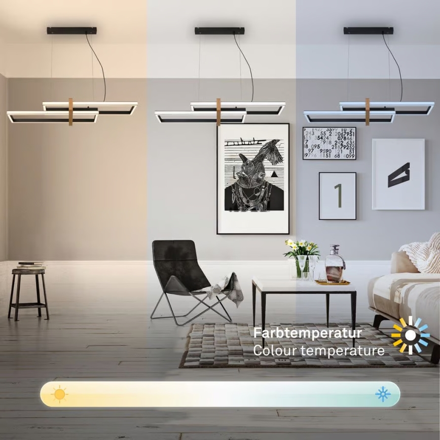 Briloner 4768015 - prigušiva LED viseći luster na sajli LED/44W/230V 2700-6500K 100 cm + daljinski upravljač