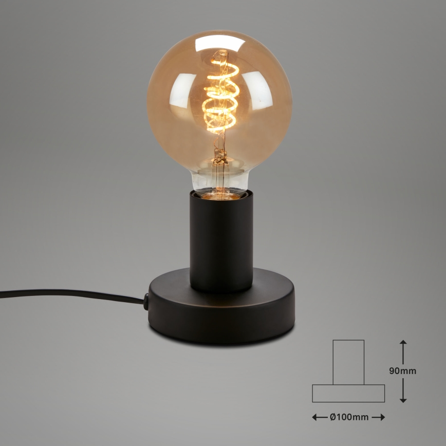 Briloner 7023-015 - Stolna lampa TEEPU 1xE27/10W/230V crna
