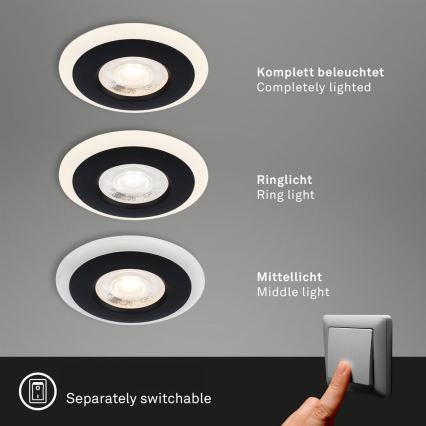 Briloner 7039-035 - KOMPLET 3x LED ugradna kupatilska svetla LED/5W/230V IP44
