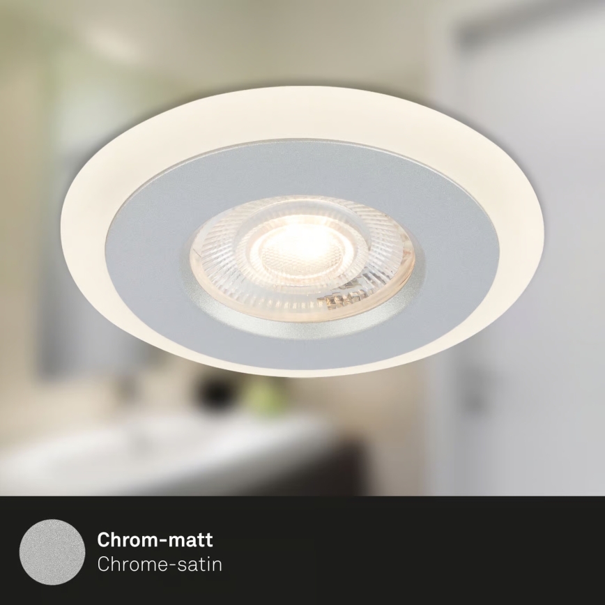 Briloner 7039034 - SET 3x LED ugradno stropno svetlo za kupatilo LED/5W/230V IP44 matni hrom