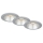 Briloner 7042-034 - SET od 3 kupatilskih ugradnih svetiljki, 1xGU10/9W/230V, IP23, srebrne
