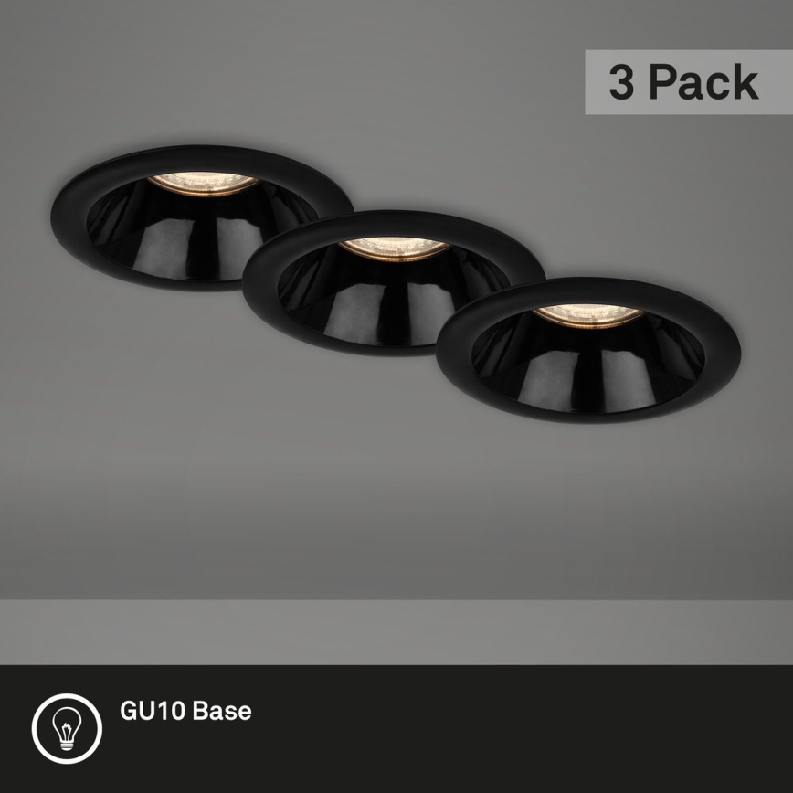 Briloner 7042-035 - Set od 3 kupatilskih ugradnih stropnih svetala, 1x GU10/9W/230V, IP23