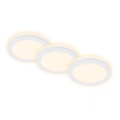 Briloner 7055-036 - Komplet od 3 ugradne kupatilske LED svetiljke LED/3W/230V IP44