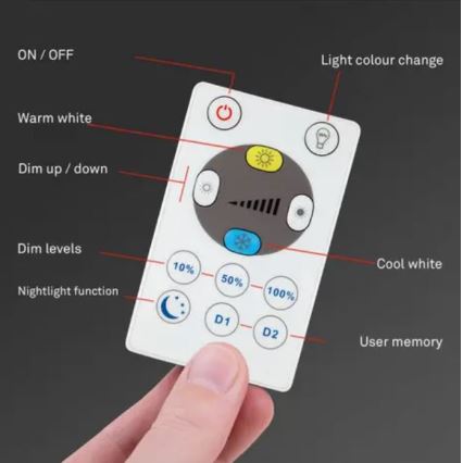 Briloner 7058-016 - LED prigušiva svetiljka SLIM LED/18W/230V 2700-6500K Wi-Fi Tuya + daljinski upravljač