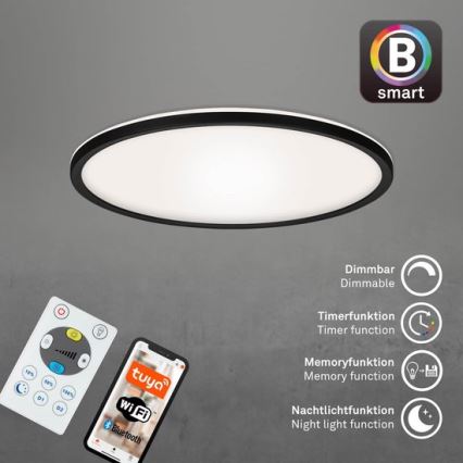 Briloner 7059-015 - prigušiva plafonska LED svetiljka SLIM LED/22W/230V 2700-6500K Wi-Fi Tuya + daljinski upravljač