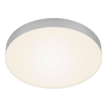 Briloner 7066-014 - LED plafonjera FLAME LED/21W/230V 3000K srebrna prečnik 28,7 cm