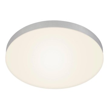 Briloner 7068-014 - LED plafonsko svetlo FLAME LED/24,5W/230V 3000K Ø 38 cm srebrno