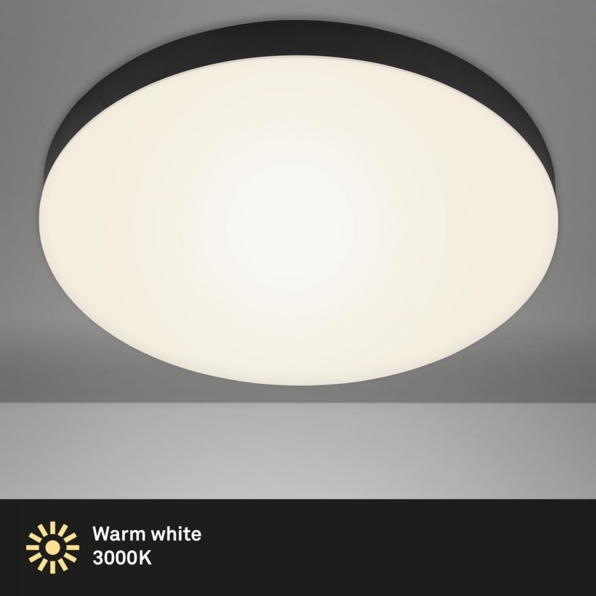 Briloner 7068-015 - LED plafonjera FLAME LED/24,5W/230V 3000K crna