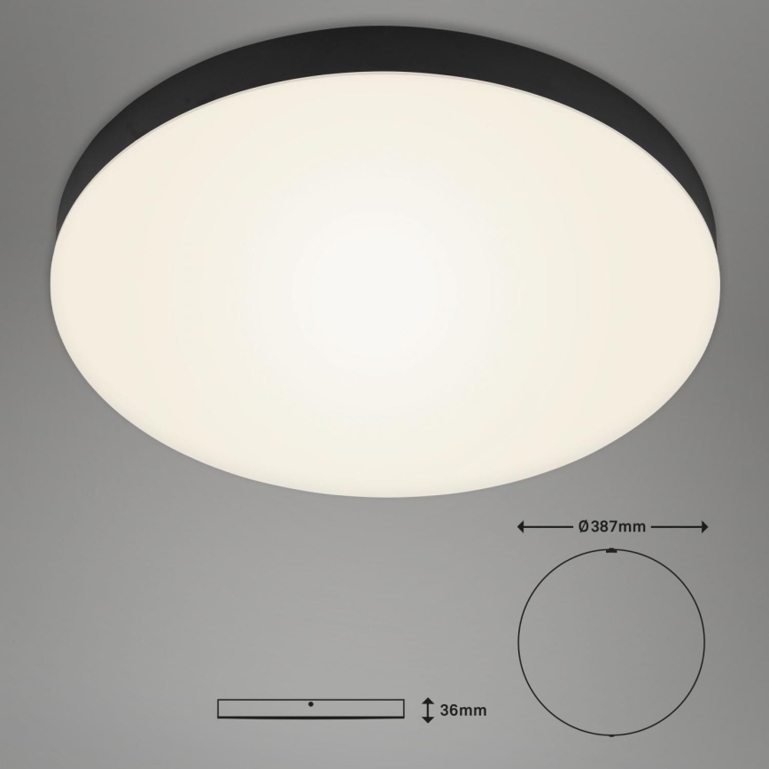 Briloner 7068-015 - LED plafonjera FLAME LED/24,5W/230V 3000K crna