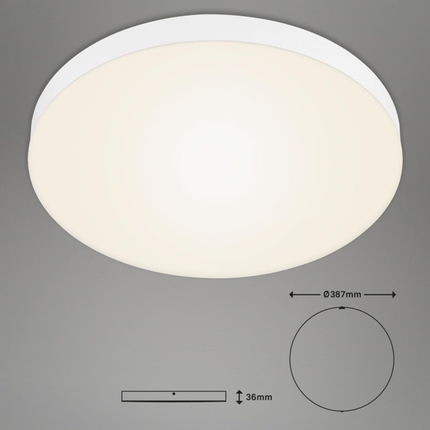 Briloner 7068-016 - LED plafonsko svetlo FLAME LED/24,5W/230V 3000K prečnik 38 cm belo