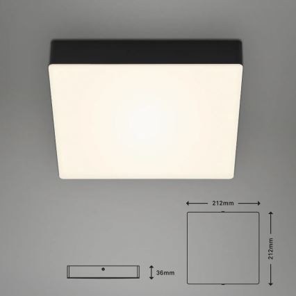 Briloner 7070-015 - LED stropna svetiljka FLAME LED/16W/230V crna