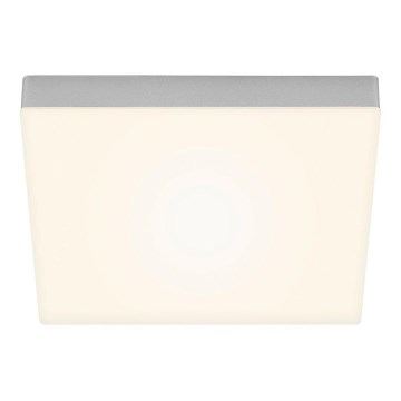 Briloner 7071-014 - LED plafonsko svetlo FLAME LED/21W/230V 3000K 28,7x28,7 cm srebrno