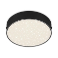 Briloner 7072-415 - LED plafonsko svetlo STAR SKY LED/11W/230V 4000K prečnik 15 cm crno