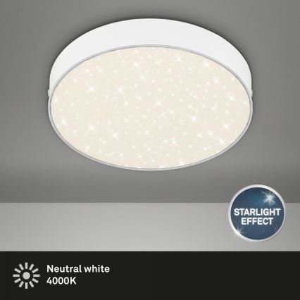 Briloner 7073-416 - LED stropno svetlo STAR SKY LED/16W/230V 4000K prečnik 21 cm bela