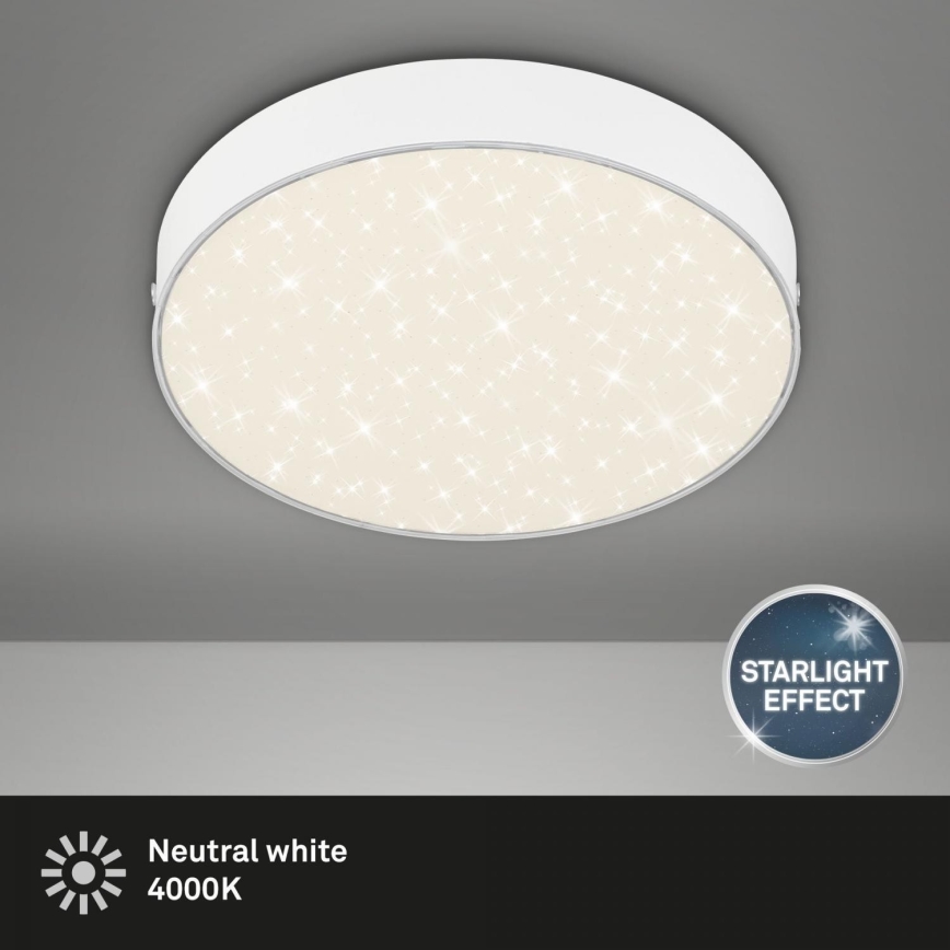 Briloner 7073-416 - LED stropno svetlo STAR SKY LED/16W/230V 4000K prečnik 21 cm bela