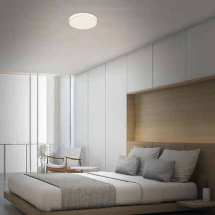 Briloner 7074-416 - LED stropna svetiljka STAR SKY LED/21W/230V 4000K Ø 28 cm bela