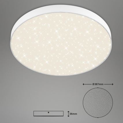 Briloner 7075-416 - LED plafonsko svetlo STAR SKY LED/24,5W/230V 4000K prečnik 38 cm belo