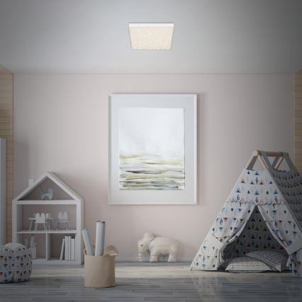 Briloner 7077-416 - LED Stropno svetlo STAR SKY LED/16W/230V 4000K 21x21 cm bela