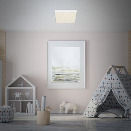 Briloner 7078-416 - LED stropno svetlo STAR SKY LED/21W/230V 4000K 28x28 cm bela