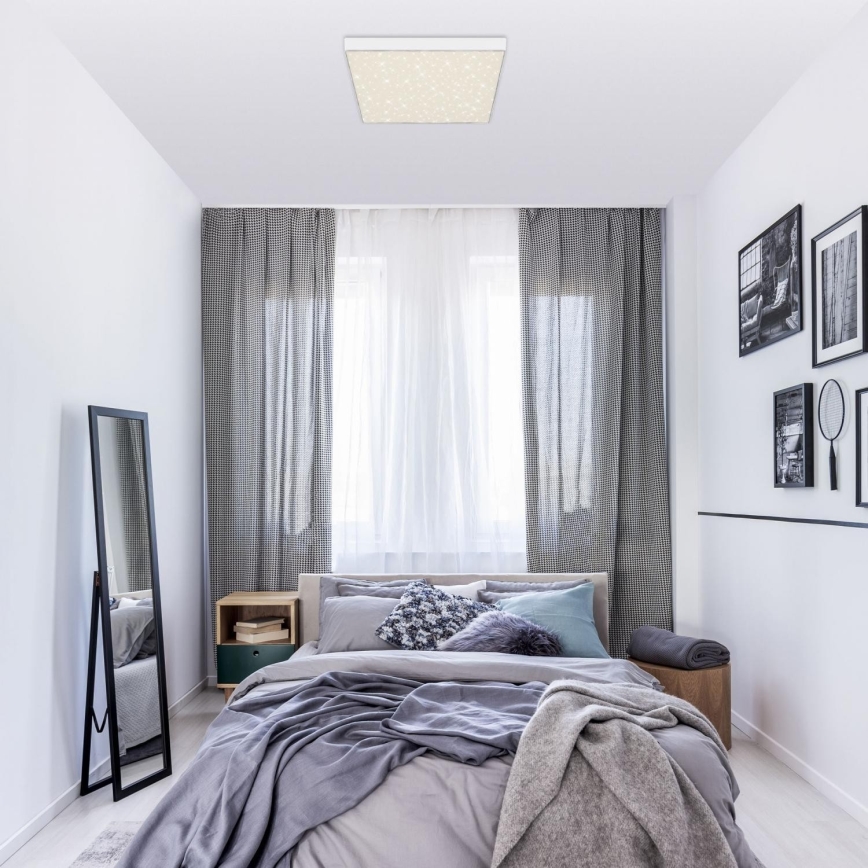 Briloner 7078-416 - LED stropno svetlo STAR SKY LED/21W/230V 4000K 28x28 cm bela