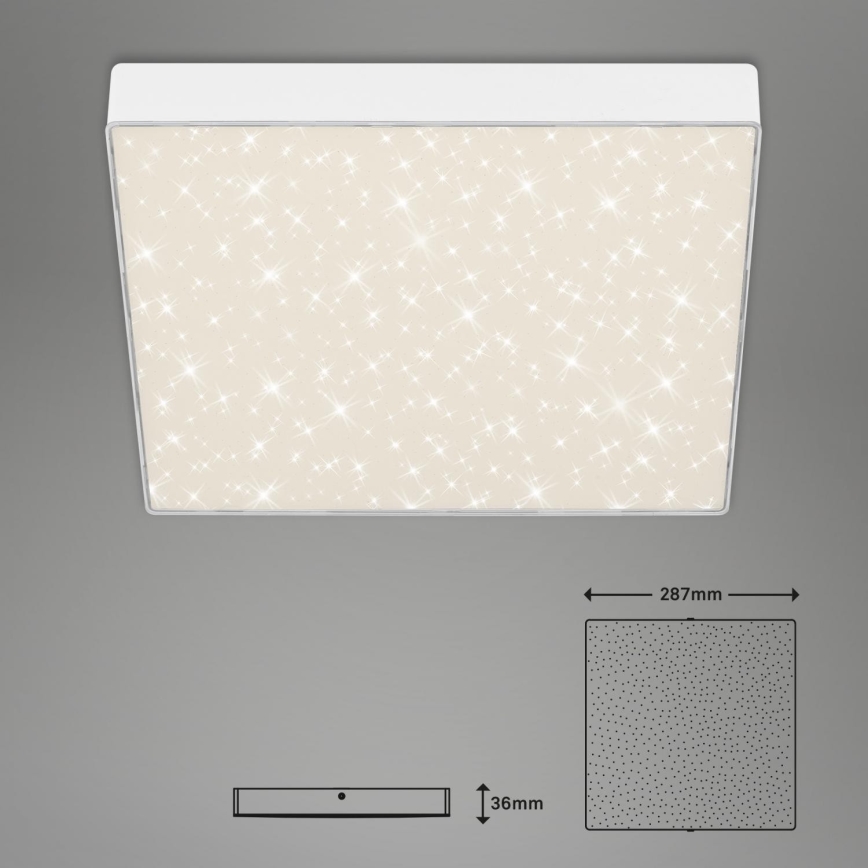 Briloner 7078-416 - LED stropno svetlo STAR SKY LED/21W/230V 4000K 28x28 cm bela
