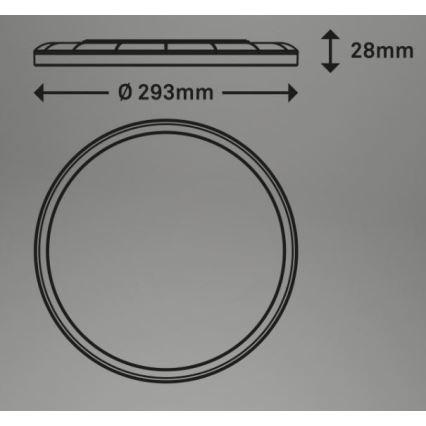 Briloner 7079-015 - LED prigušiva plafonska svetiljka SLIM LED/18W/230V 2700-6500K + daljinski upravljač