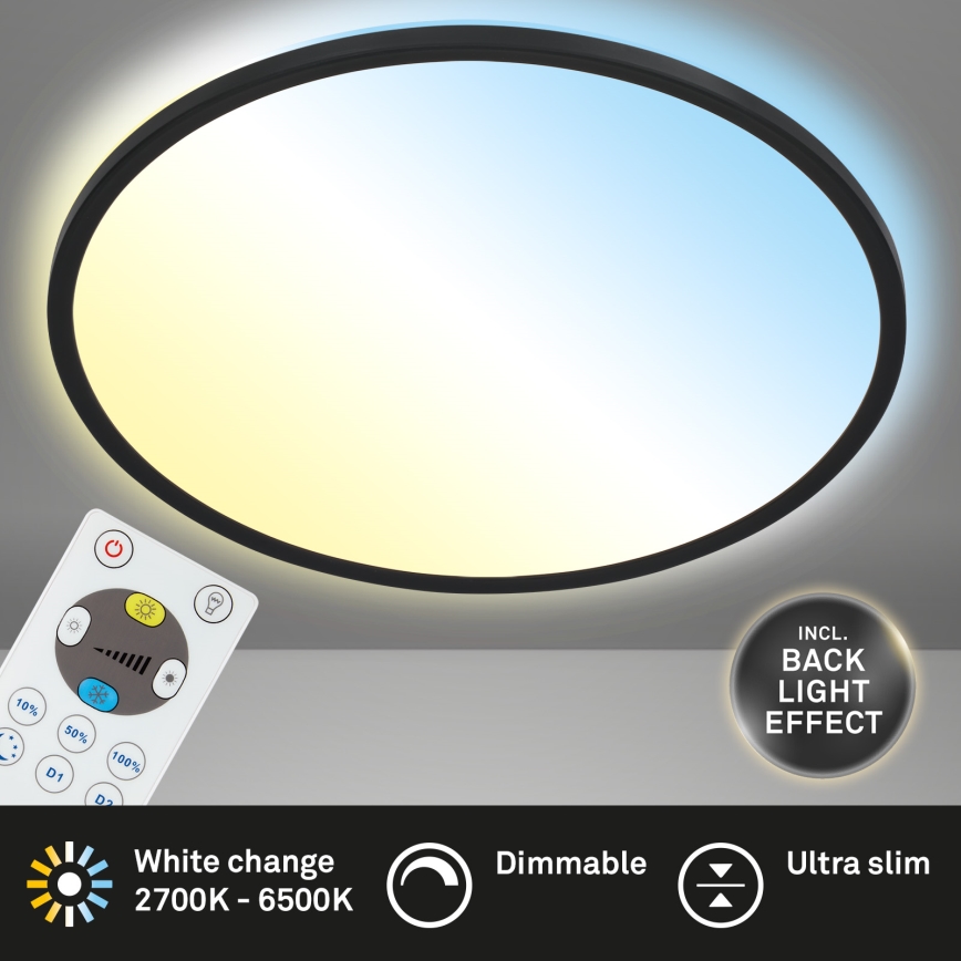 Briloner 7080-015 - LED plafonsko svetlo SLIM, prigušiva, LED/22W/230V 2700-6500K + daljinski upravljač