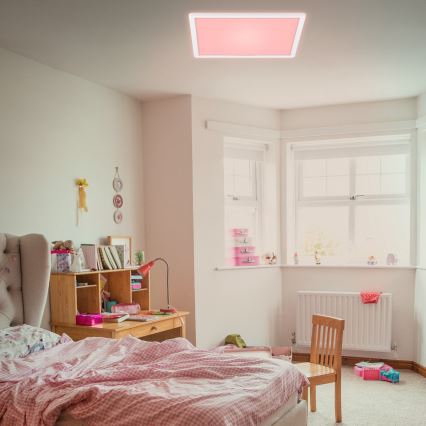 Briloner 7091-416 - LED RGBW prigušiva plafonska lampa SLIM LED/22W/230V + daljinski upravljač