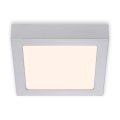 Briloner 7123-014 - LED plafonsko svetlo FIRE LED/12W/230V 3000K 17x17cm srebrno