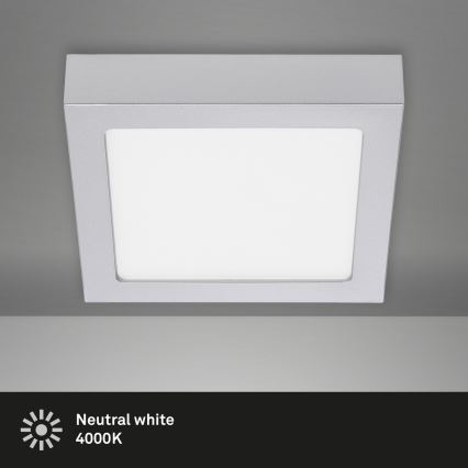 Briloner 7123-414 - LED plafonsko svetlo FIRE LED/12W/230V srebrno