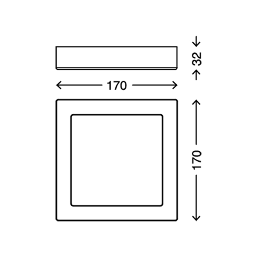 Briloner 7123-414 - LED plafonsko svetlo FIRE LED/12W/230V srebrno