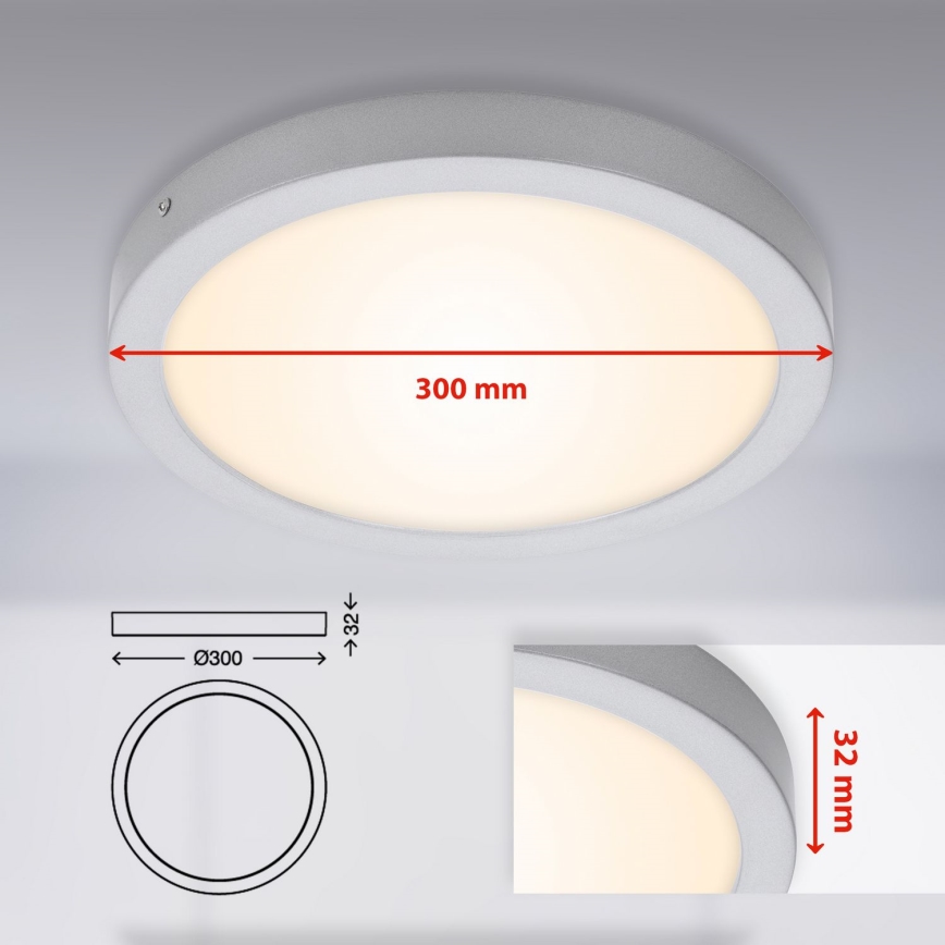 Briloner 7141-014 - LED plafonjera FIRE LED/21W/230V 3000K