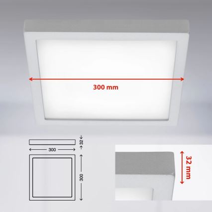 Briloner 7142-414 - LED plafonsko svetlo FIRE LED/21W/230V 4000K