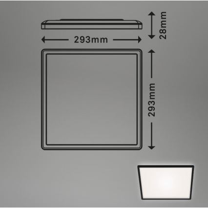 Briloner 7156-415 - LED plafonsko svetlo SLIM LED/18W/230V