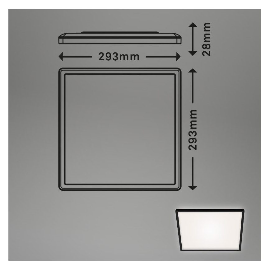 Briloner 7156-415 - LED plafonsko svetlo SLIM LED/18W/230V