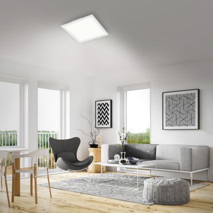 Briloner 7179-016 - LED prigušiva stropna lampa PIATTO LED/24W/230V 3000-6500K + daljinski upravljač