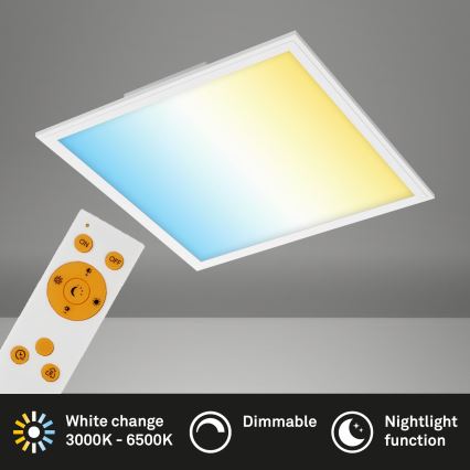 Briloner 7179-016 - LED prigušiva stropna lampa PIATTO LED/24W/230V 3000-6500K + daljinski upravljač