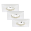 Briloner 7205-036 - KOMPLET 3x LED kupatilske ugradne stropne svetiljke ATTACH LED/5W/230V IP44 bela