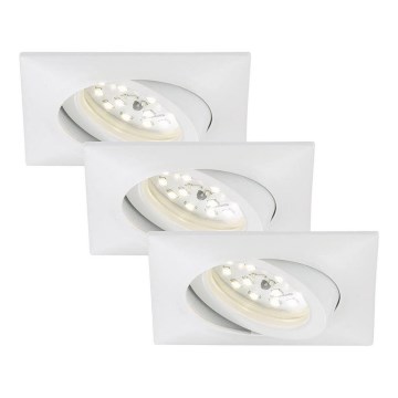 Briloner 7210-036 - Komplet 3x LED ugradnih stropnih svetala za kupatilo ATTACH LED/5W/230V IP23 bela