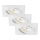 Briloner 7210-036 - Komplet 3x LED ugradnih stropnih svetala za kupatilo ATTACH LED/5W/230V IP23 bela