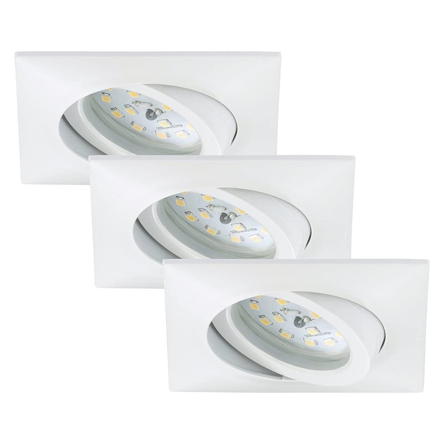 Briloner 7210-036 - Komplet 3x LED ugradnih stropnih svetala za kupatilo ATTACH LED/5W/230V IP23 bela