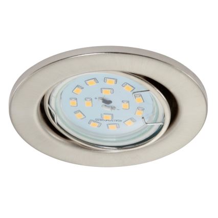 Briloner 7220-032 - Komplet 3x LED ugradno svetlo za kupatilo FIT 1xGU10/5W/230V matni nikl