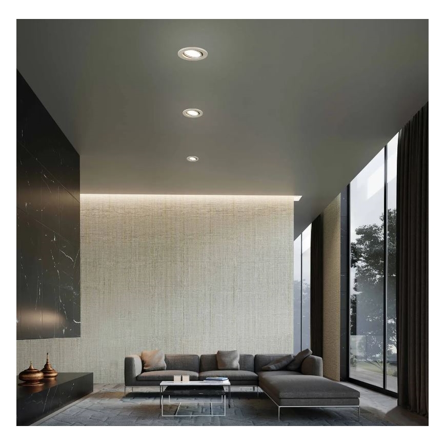 Briloner 7221-032 - SET od 3 LED kupatilskih ugradnih svetala 1xGU10/3W/230V IP23 mat hrom