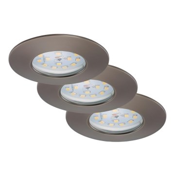 Briloner 7231-031- SET 3x LED prigušiva ugradno svetlo za kupatilo LED/5,5W/230V IP44
