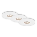 Briloner 7240-036 - Komplet 3x LED ugradna plafonska svetla za kupatilo ATTACH LED/1,8W/230V IP44 bela