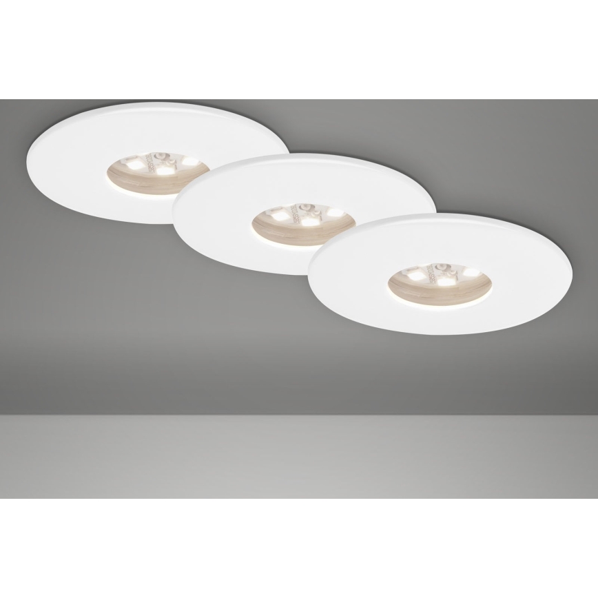 Briloner 7240-036 - Komplet 3x LED ugradna plafonska svetla za kupatilo ATTACH LED/1,8W/230V IP44 bela
