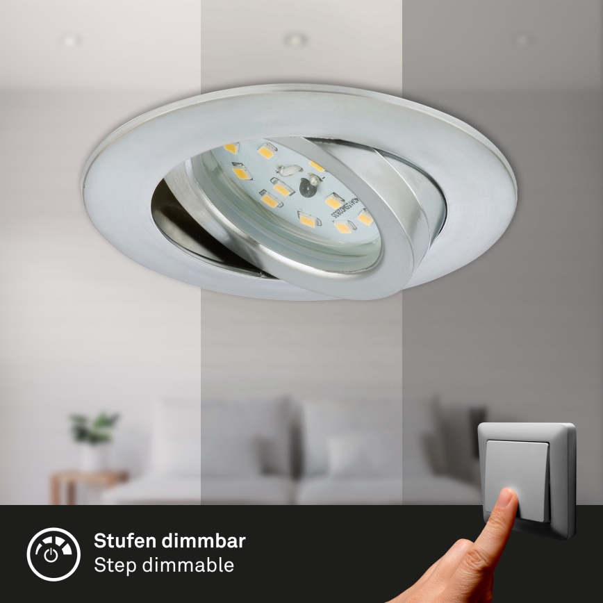 Briloner 7296-019 - LED prigušiva kupatilska ugradna plafonska svetiljka LED/6,5W/230V IP23