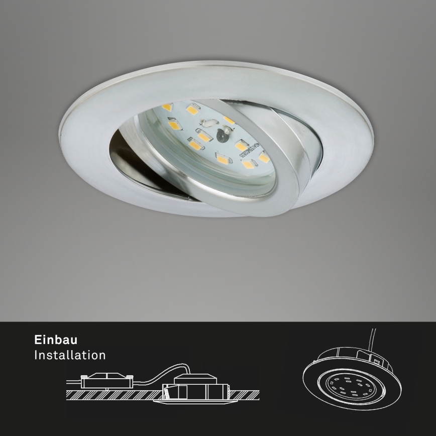 Briloner 7296-019 - LED prigušiva kupatilska ugradna plafonska svetiljka LED/6,5W/230V IP23