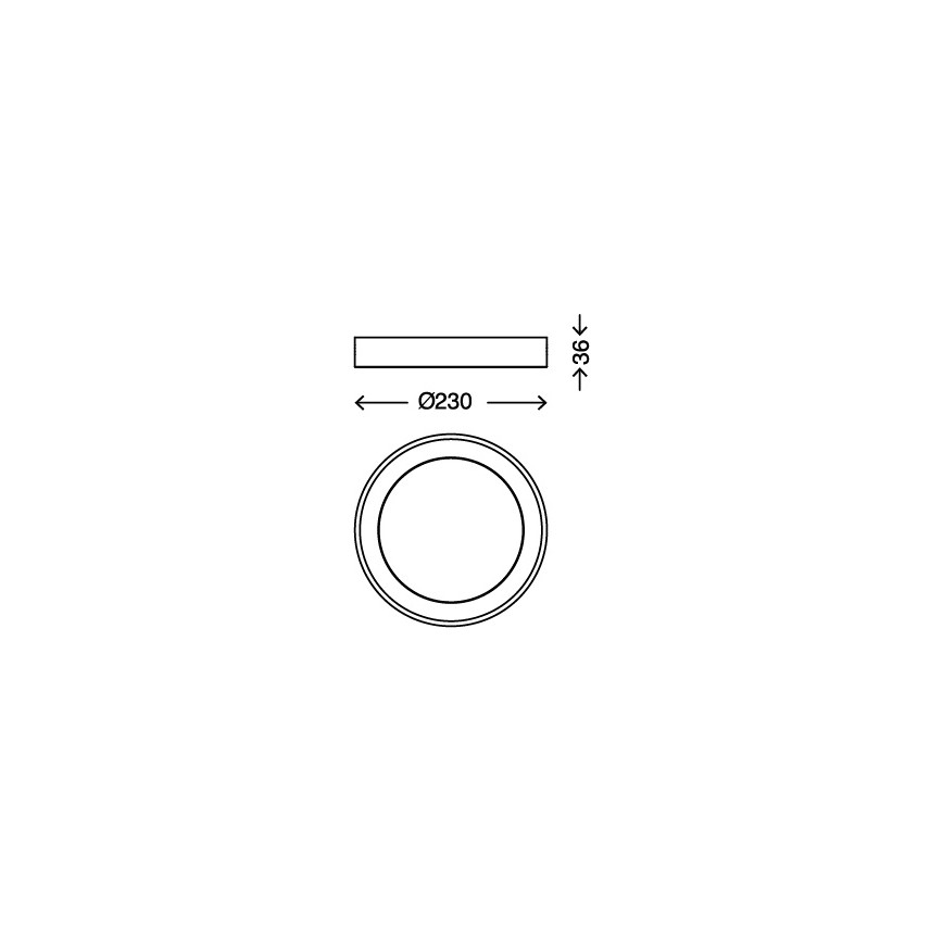 Briloner 7300-012 - LED plafonsko svetlo LED/18W/230V