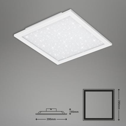 Briloner 7301-016 - LED prigušiva plafonska svetiljka STARRY SKY LED/18W/230V 3000-6000K + daljinski upravljač
